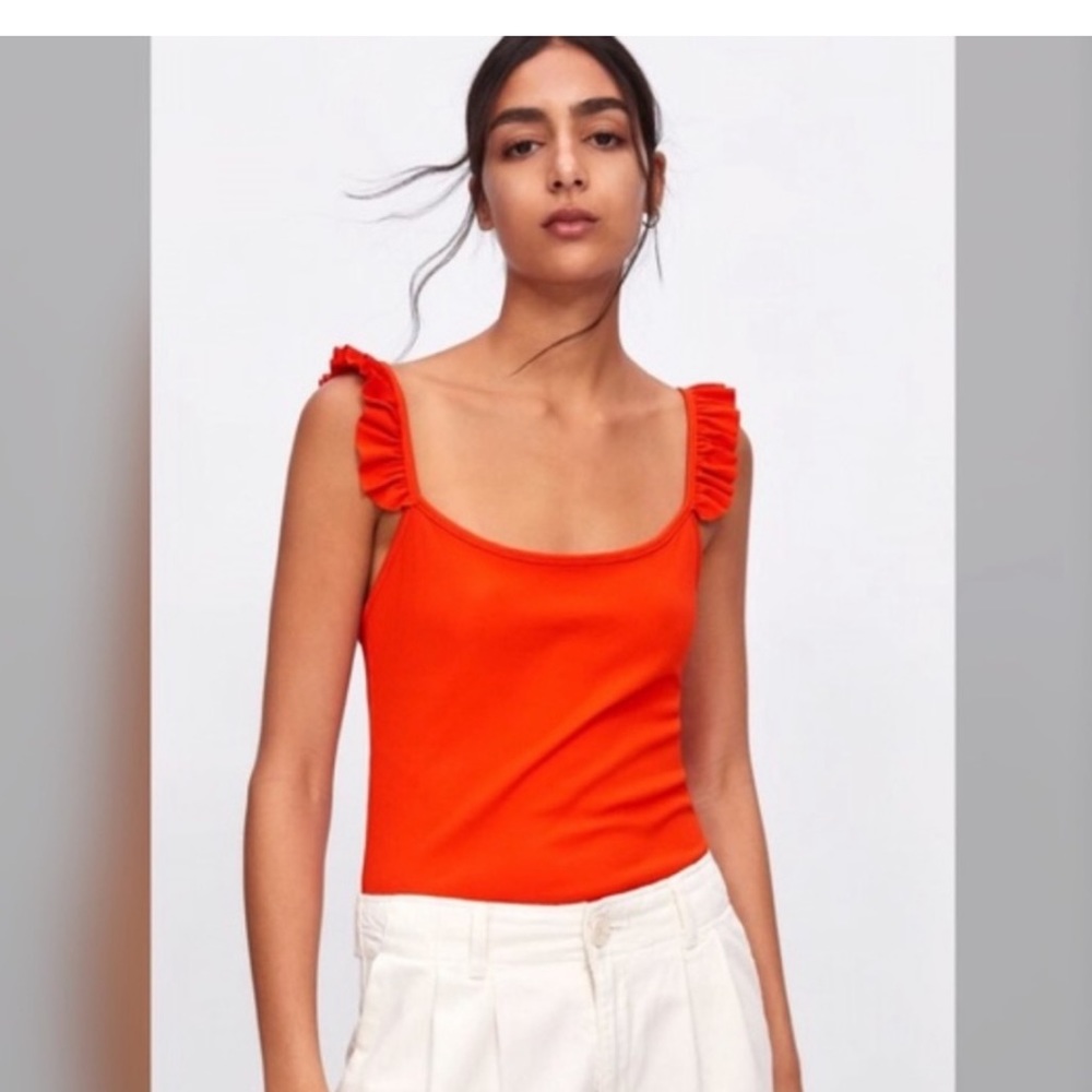 Zara ruffle bodysuit